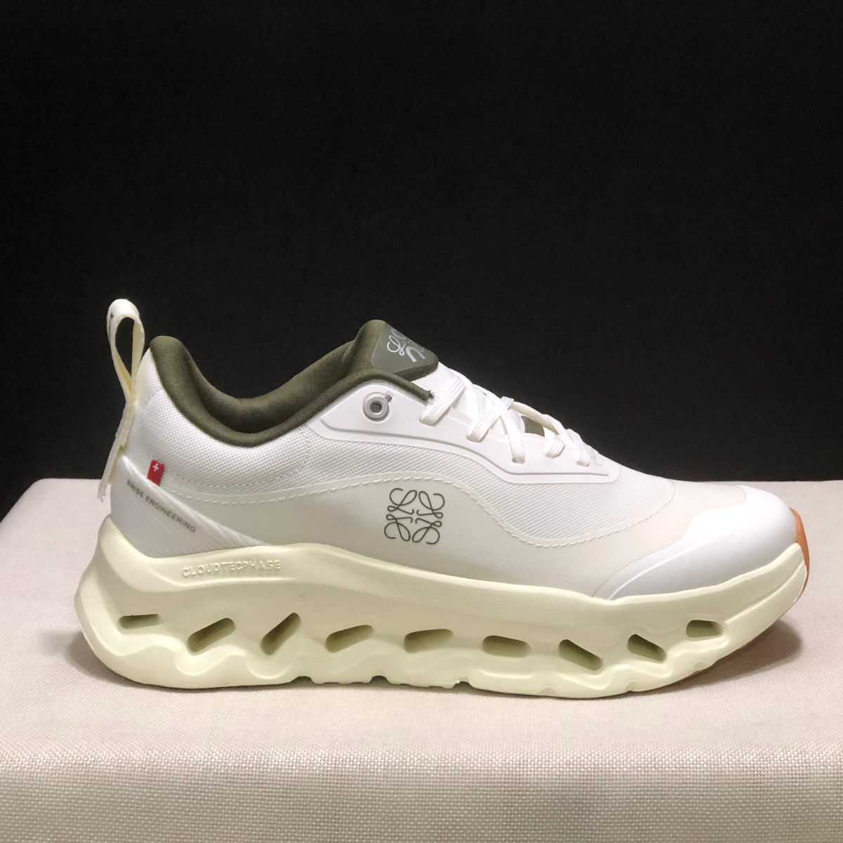 On Cloud × Loewe — Cloudtilt White Kaki